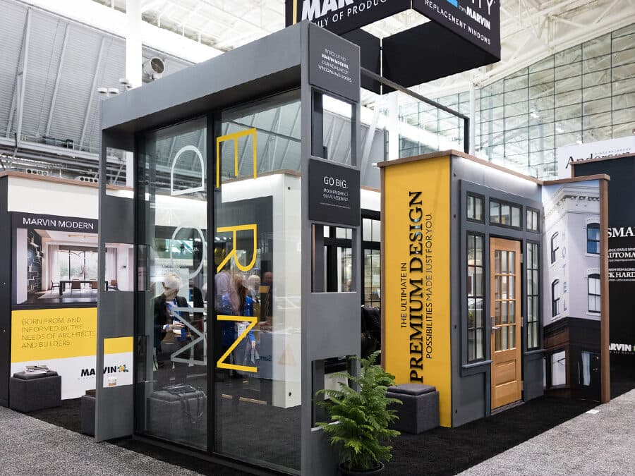 Trade show graphics production