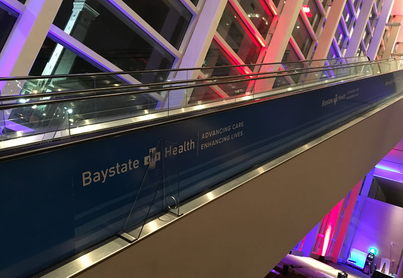 Baystate Health Escalator Custom Print Project