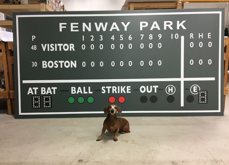 Scoreboard Fenway Park Boston